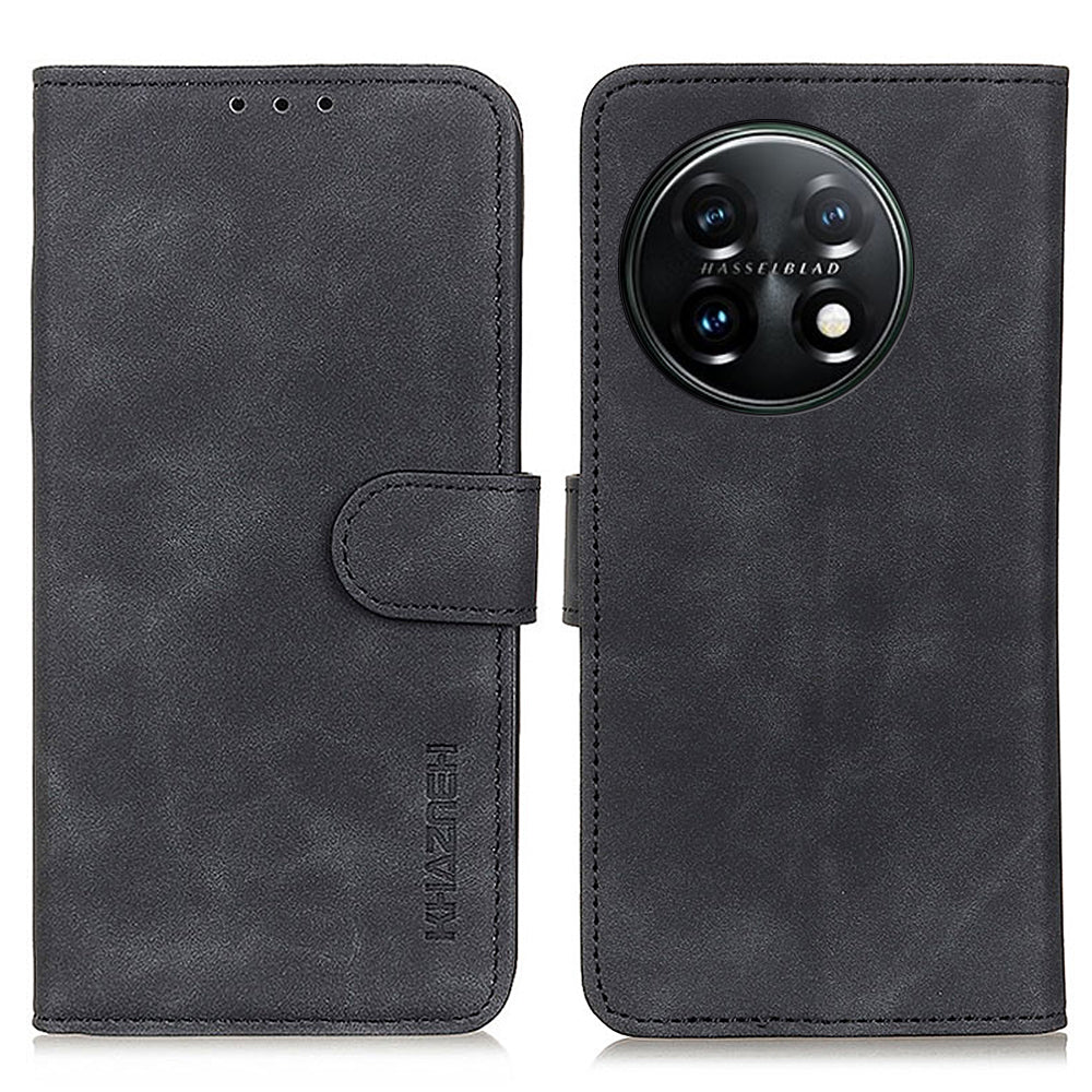 KHAZNEH For OnePlus 11 5G Leather Phone Case Retro Texture Anti-fall Phone Cover with Wallet Stand KHAZNEH For OnePlus 11 5G Leather Phone Case Retro Texture Anti-fall Phone Cover with Wallet Stand